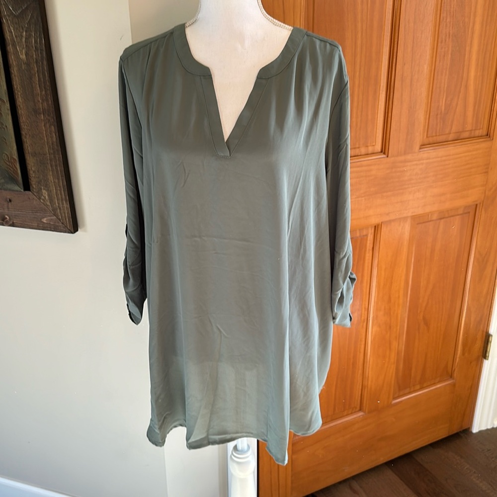 Maurices Maternity Green Blouse